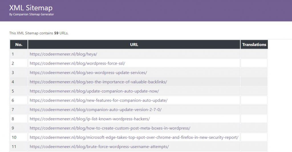 Pimp your XML sitemap using a stylesheet